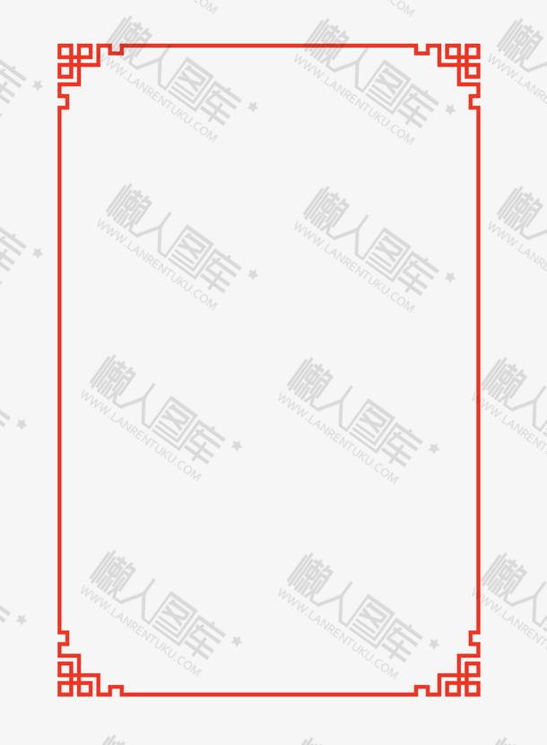 懒人图库提供精品模板,素材下载,本设计作品为中国风古典线条边框