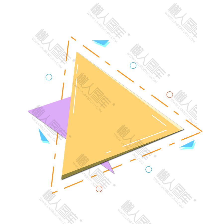三角边框矢量图