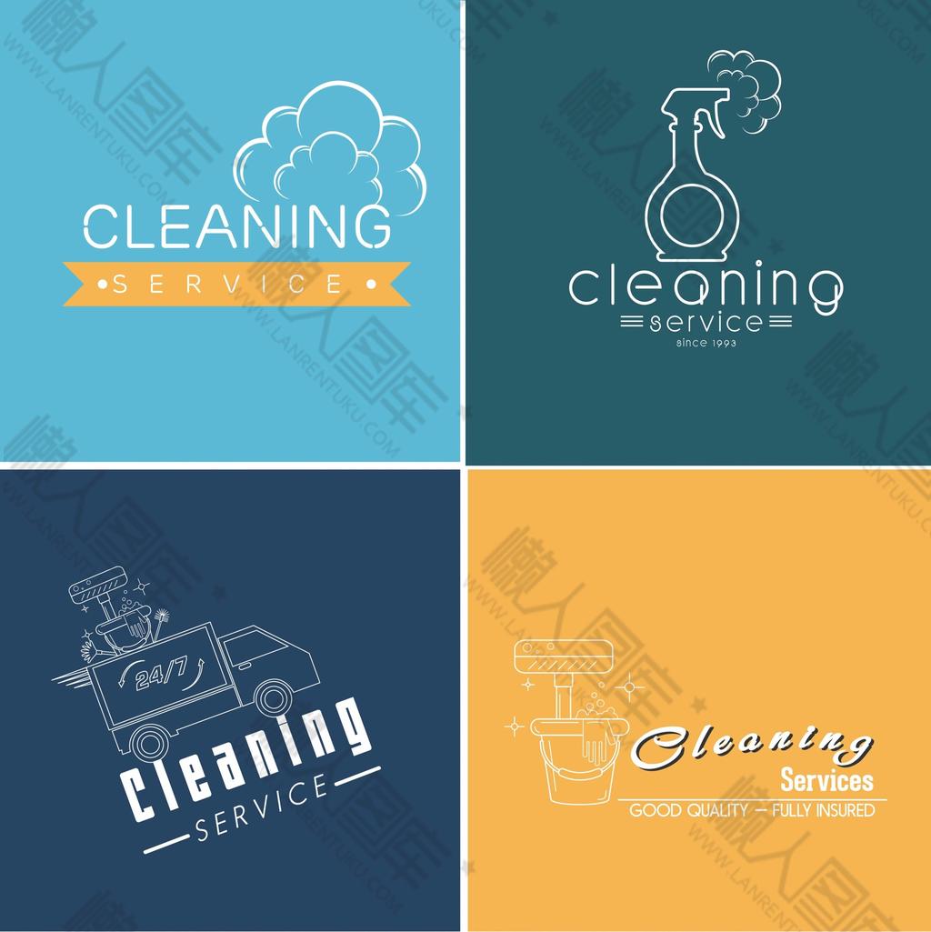 清洁公司logo标志图案