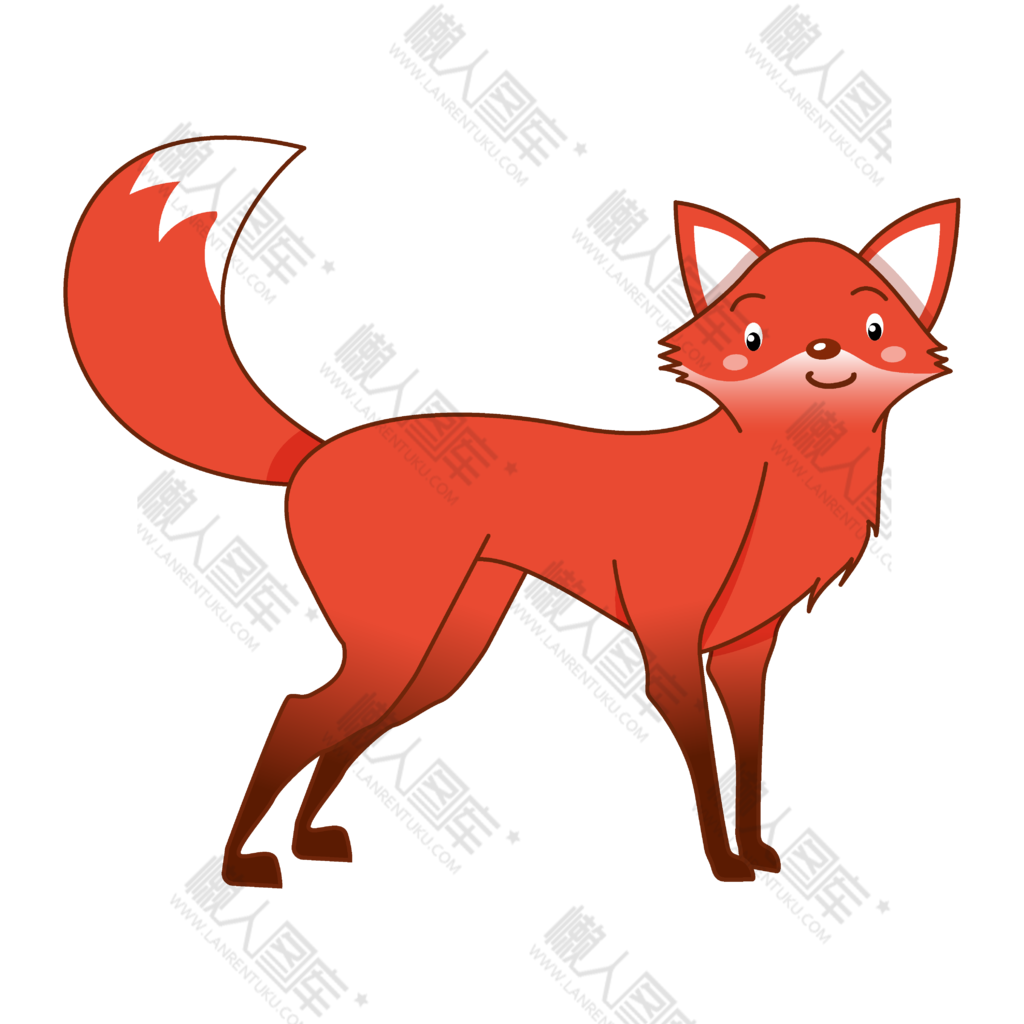 红色可爱狐狸