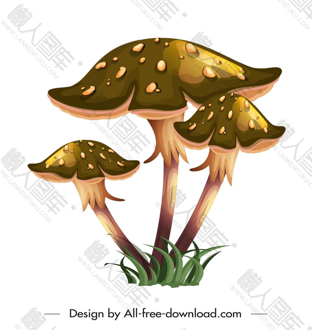 卡通蘑菇图案