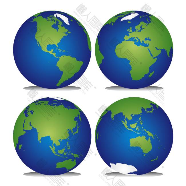 四款地球矢量图图1