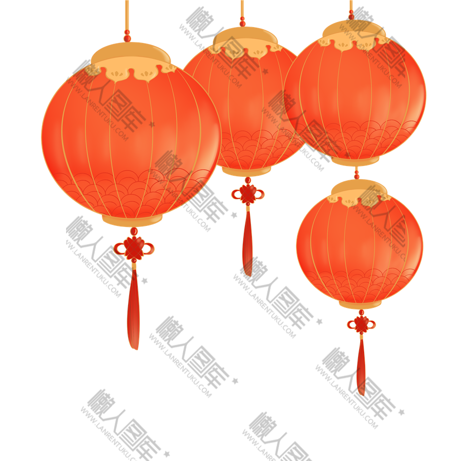 红色节日灯笼图1