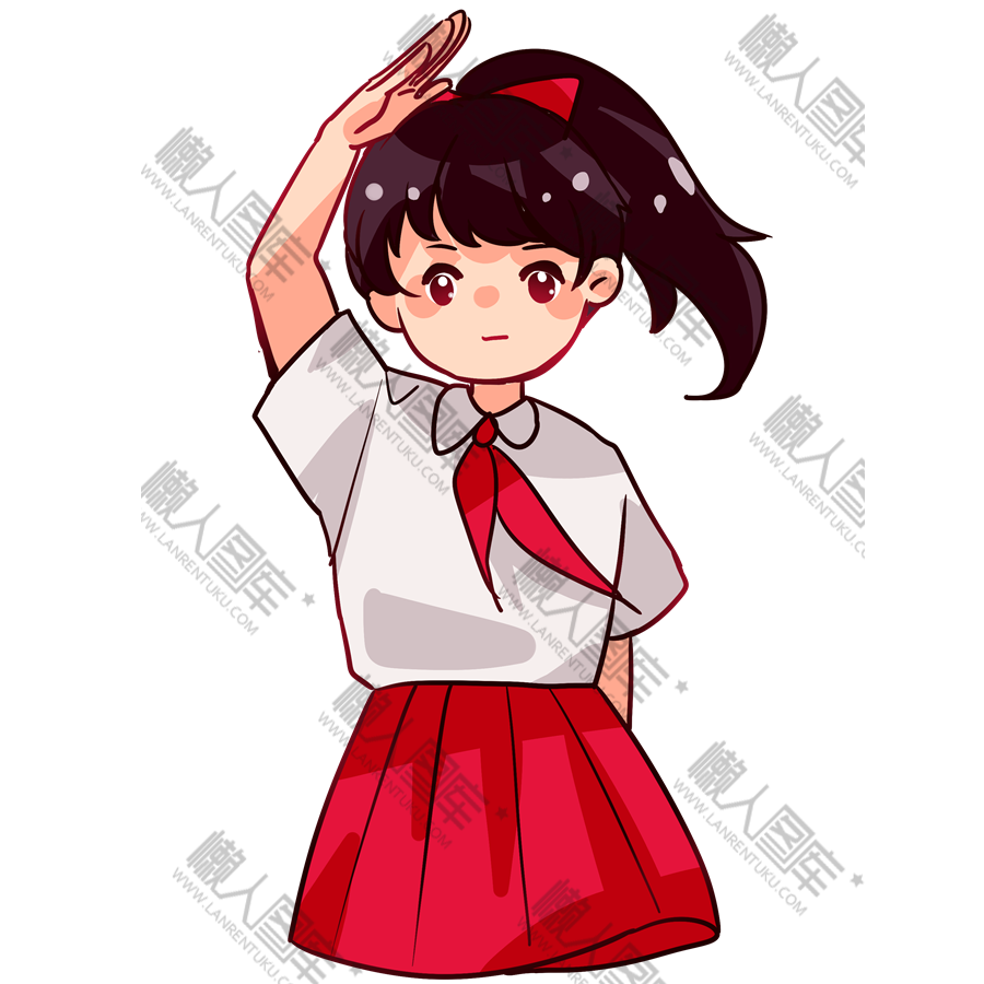 卡通少先队员图片图1