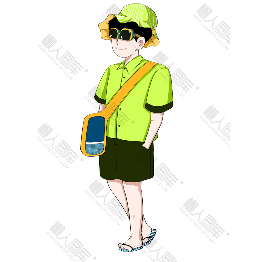 帅气旅游人物图1