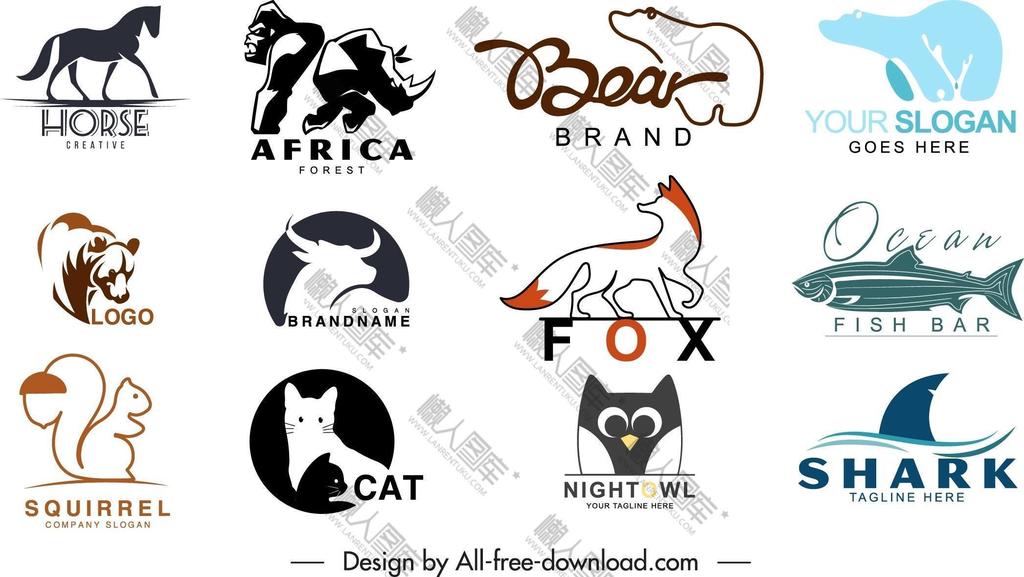 动物图标logo