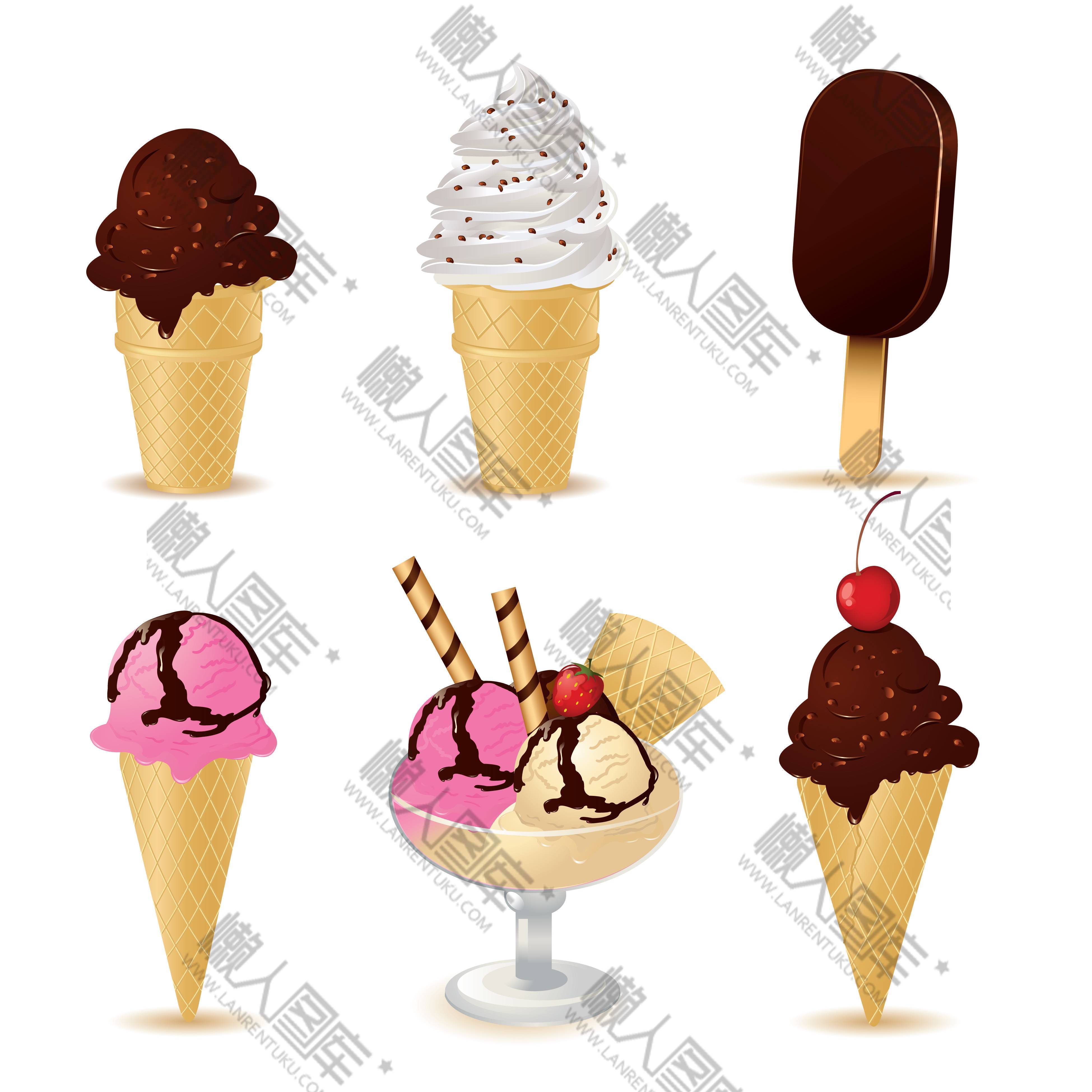 冰淇淋甜品免扣图片