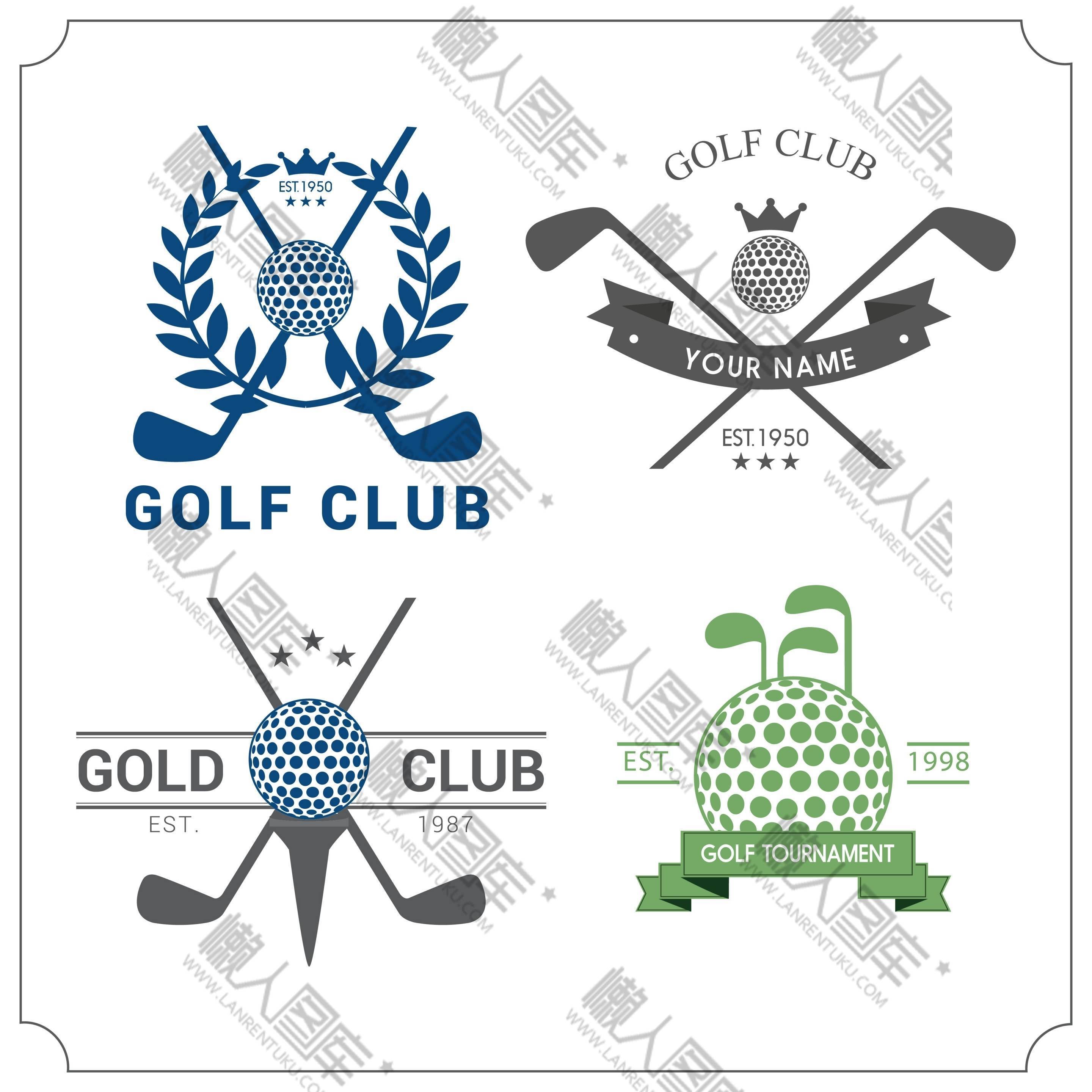 高尔夫俱乐部logo