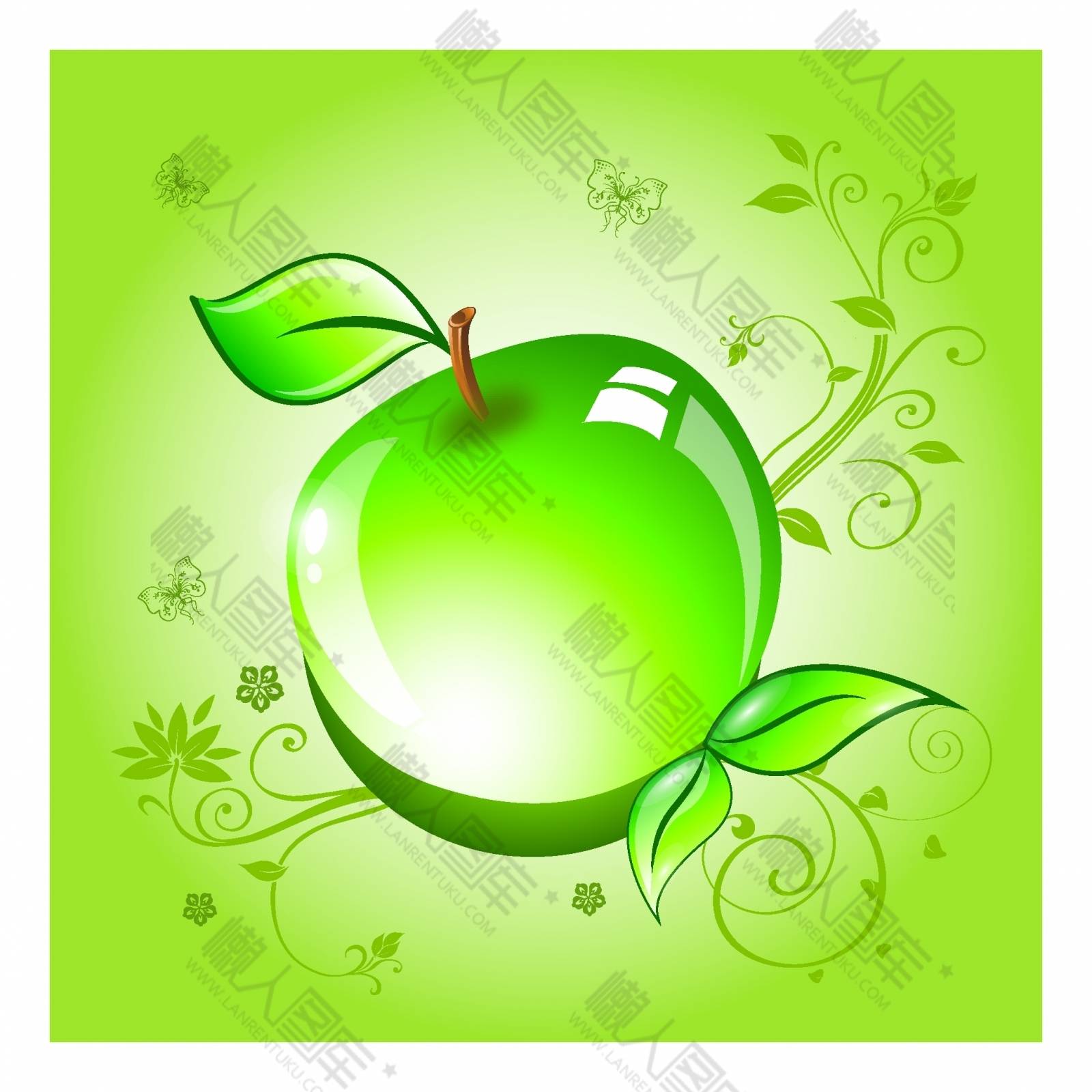绿色苹果logo