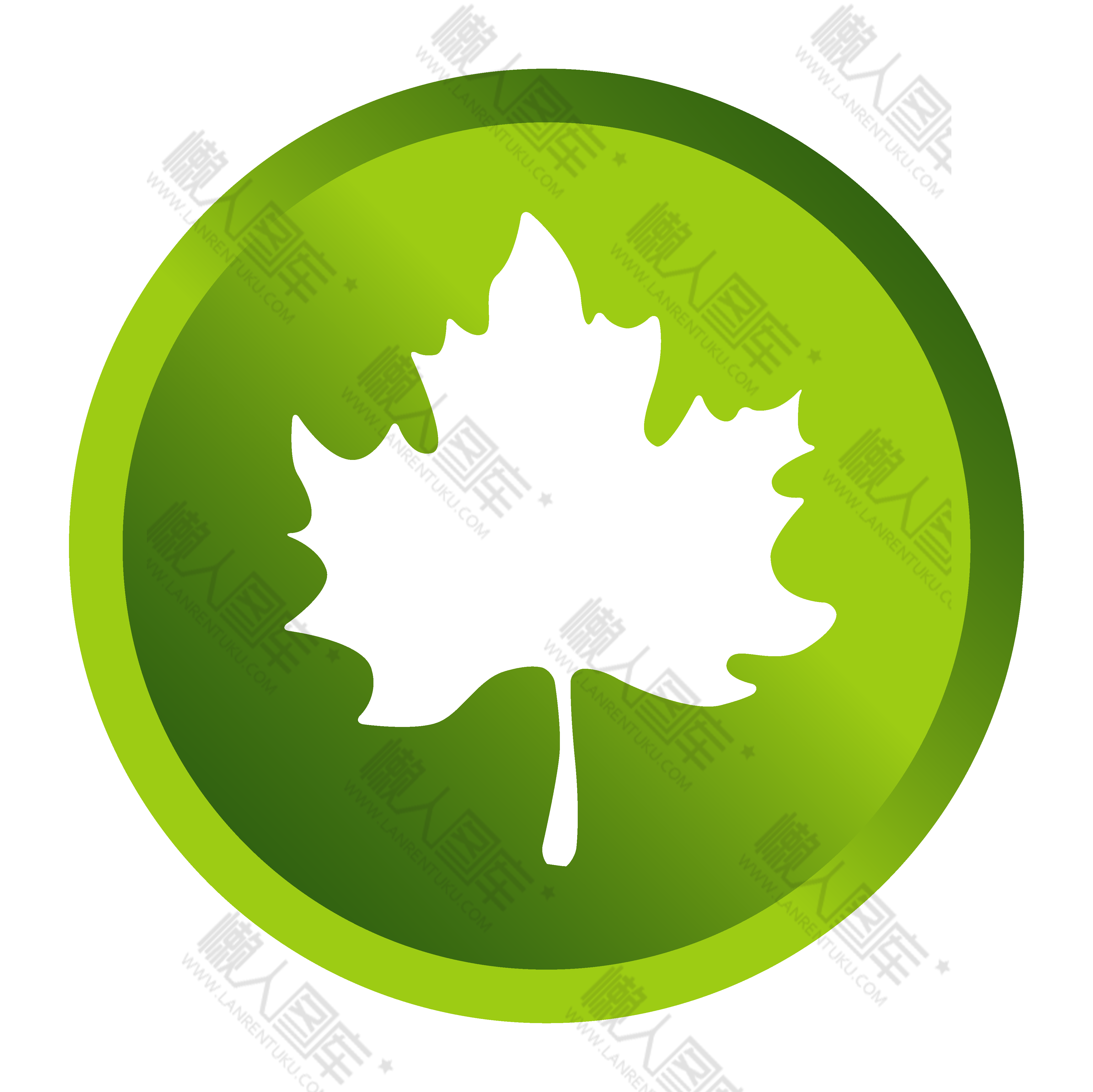 绿色枫叶logo