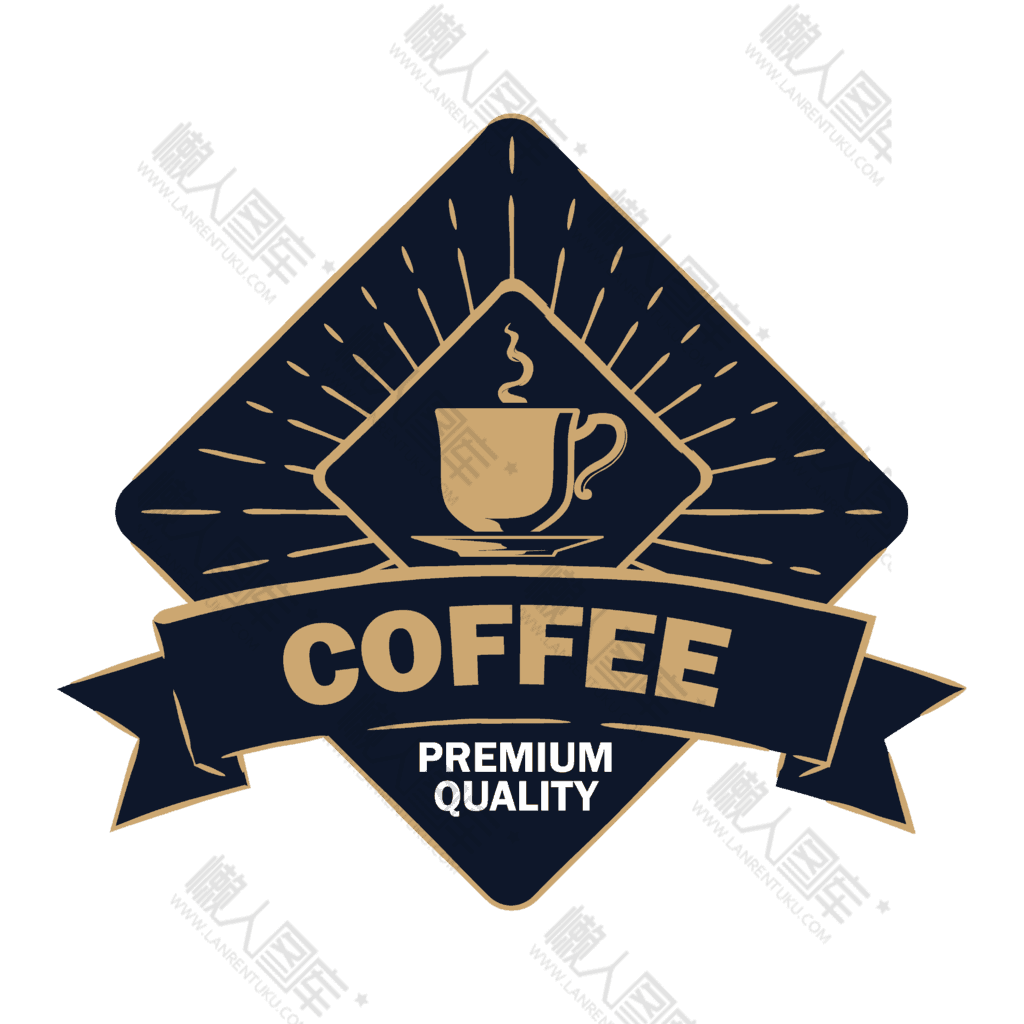 咖啡元素logo矢量图