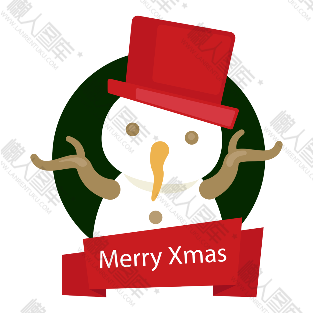 圣诞雪人logo