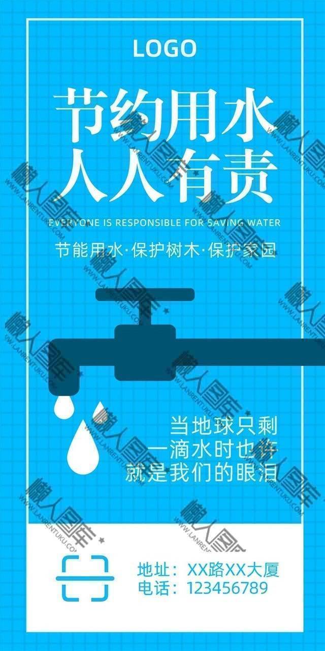 节约地球水资源宣传海报