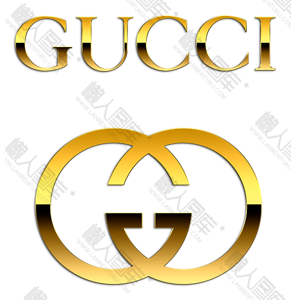 烫金Gucci标志