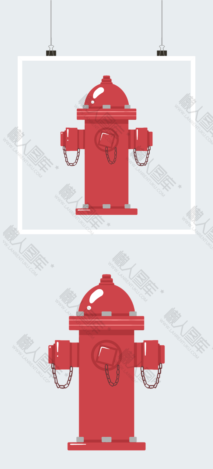 消防栓图片插画