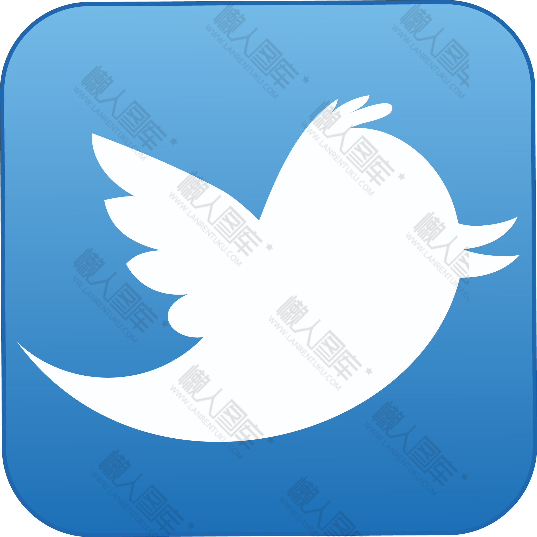 Twitter官方图标logo图片 最新twitter官方图标免抠素材下载 懒人图库