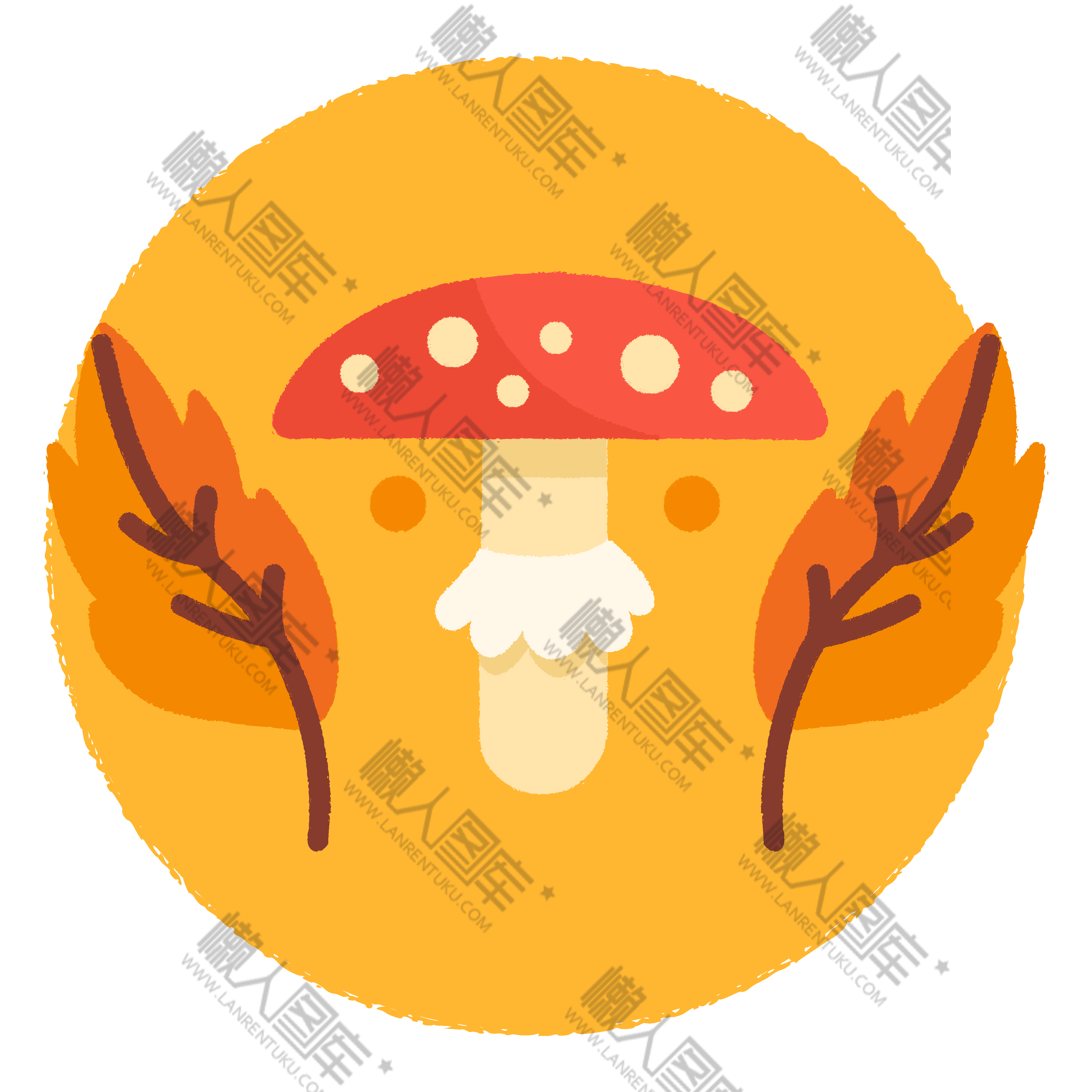卡通蘑菇装饰图片