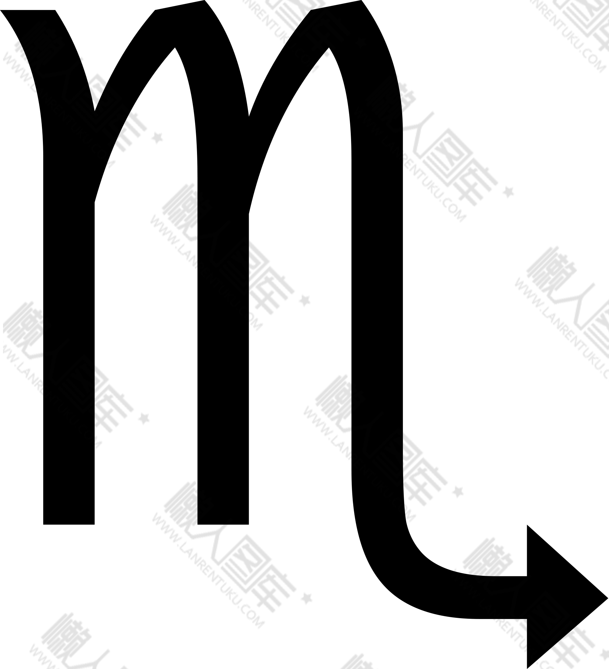 天蝎座符号logo