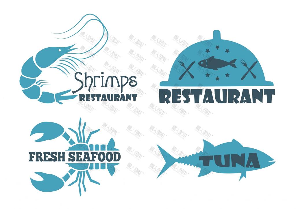 海鲜餐厅标志