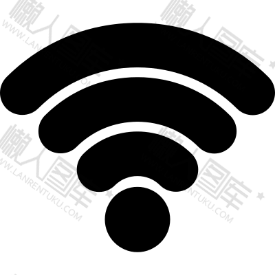 黑色WIFI图标logo