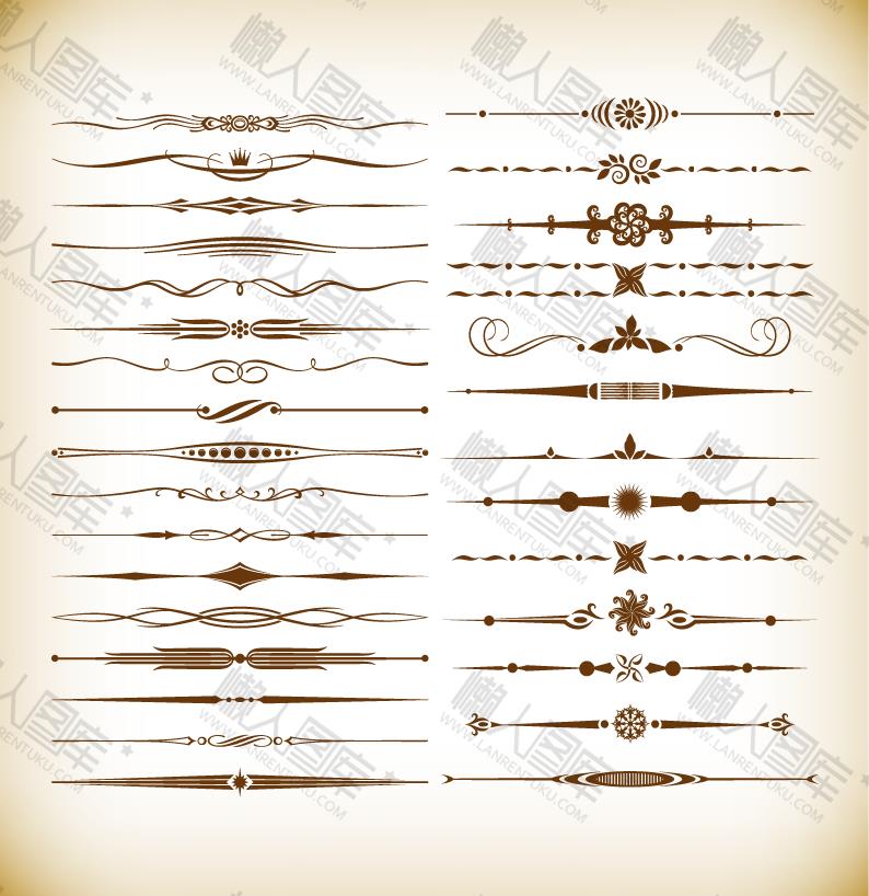 花纹分割线图片