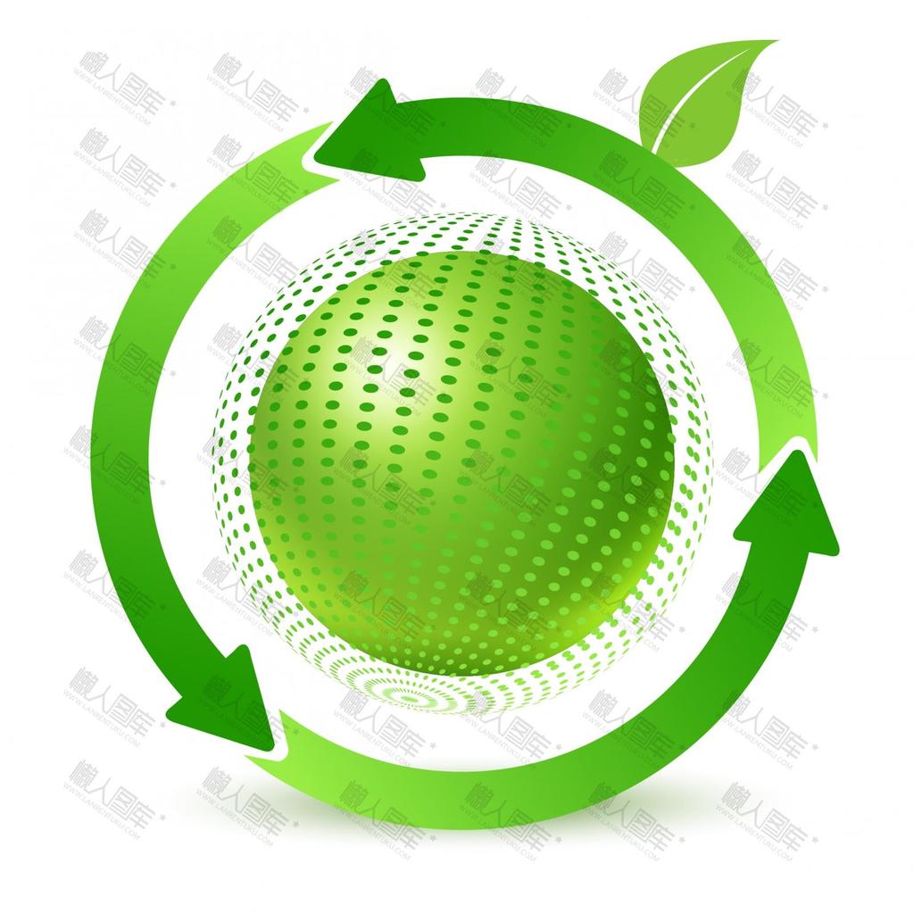 绿色地球logo标志