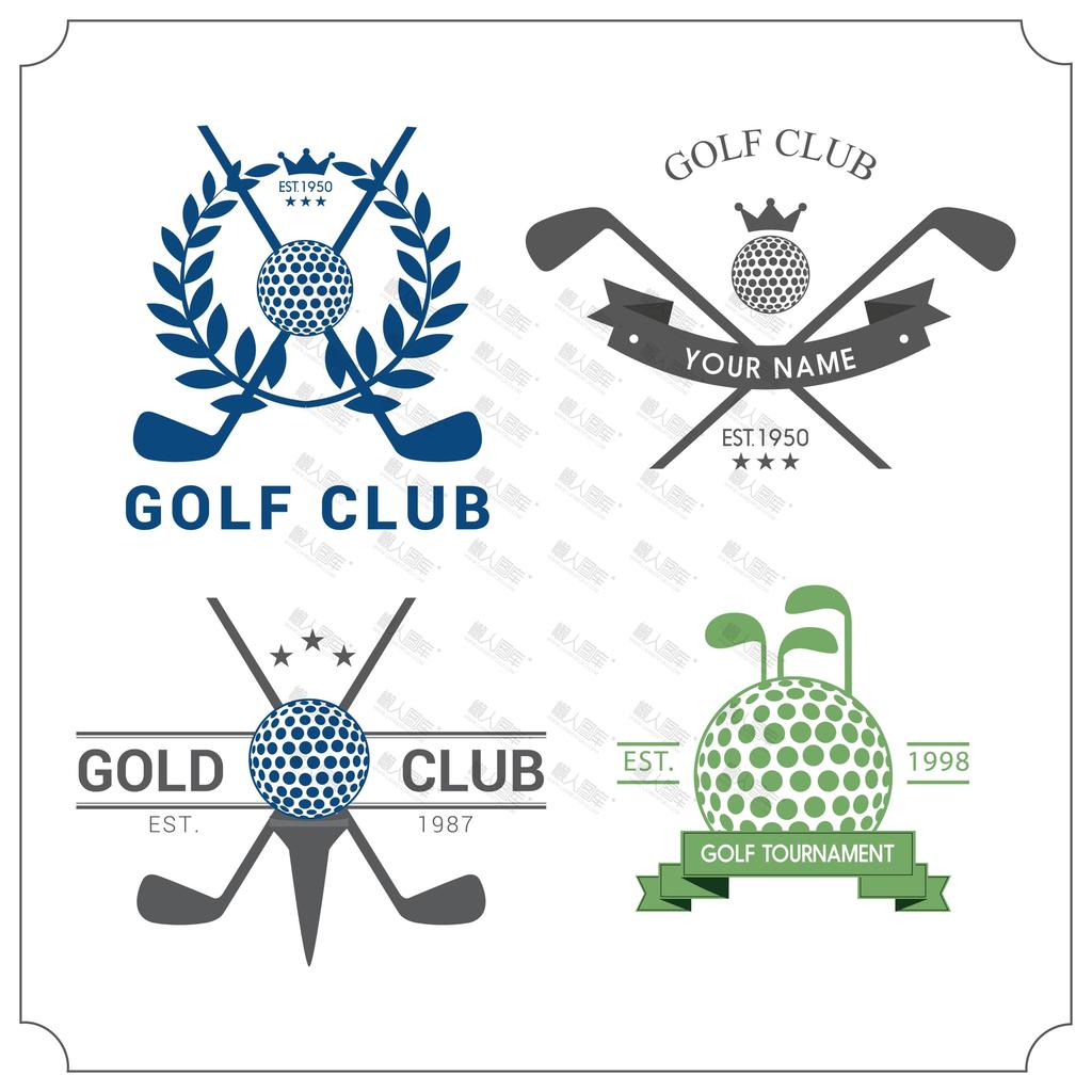 高尔夫球俱乐部logo