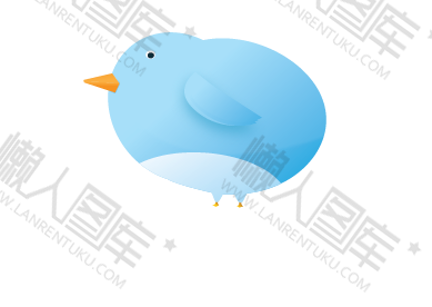 twitter小鸟图标设计