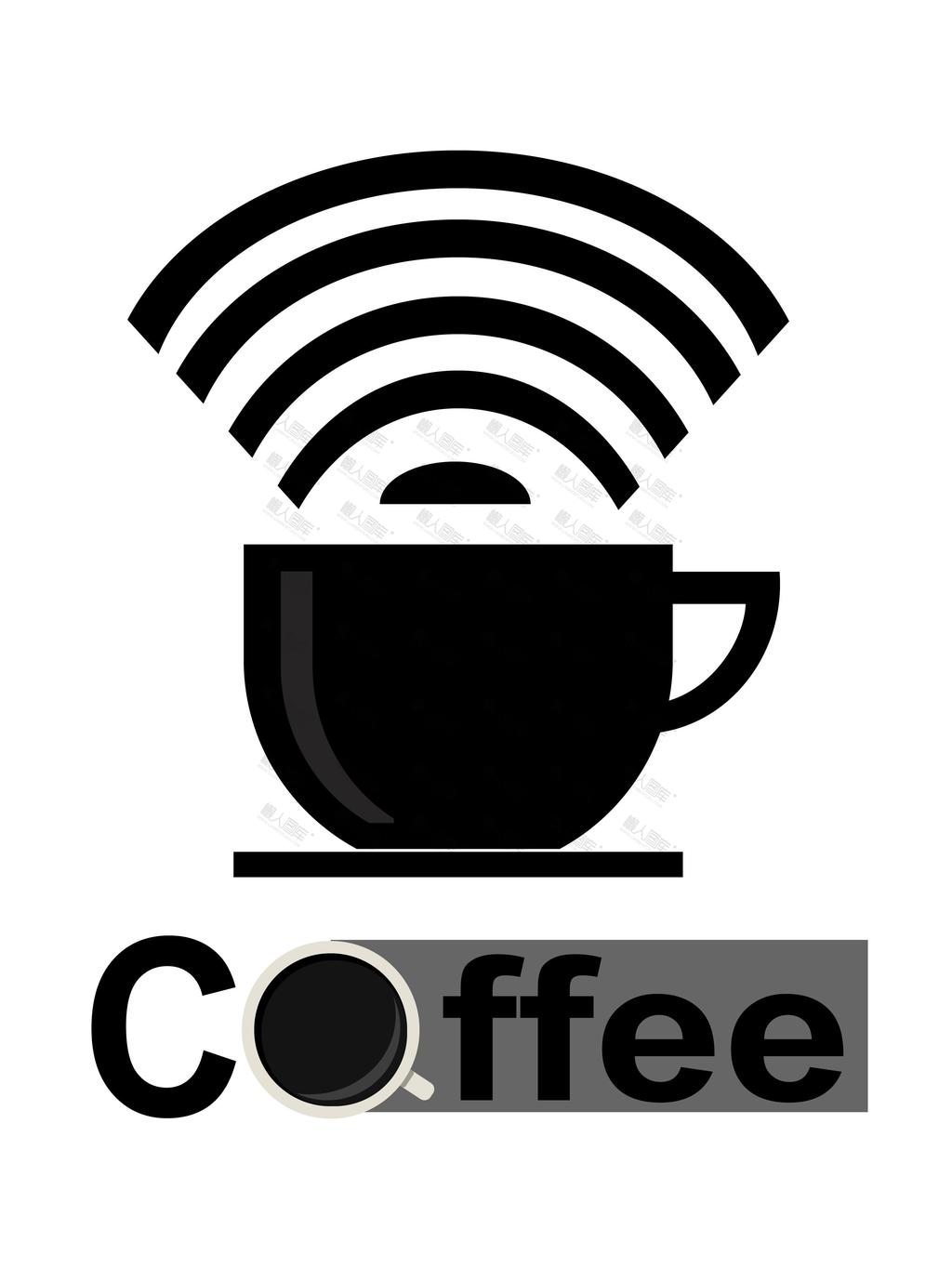 咖啡杯创意logo
