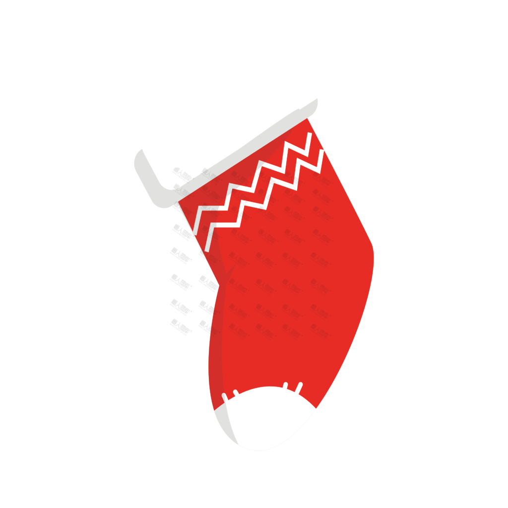 红白色圣诞袜