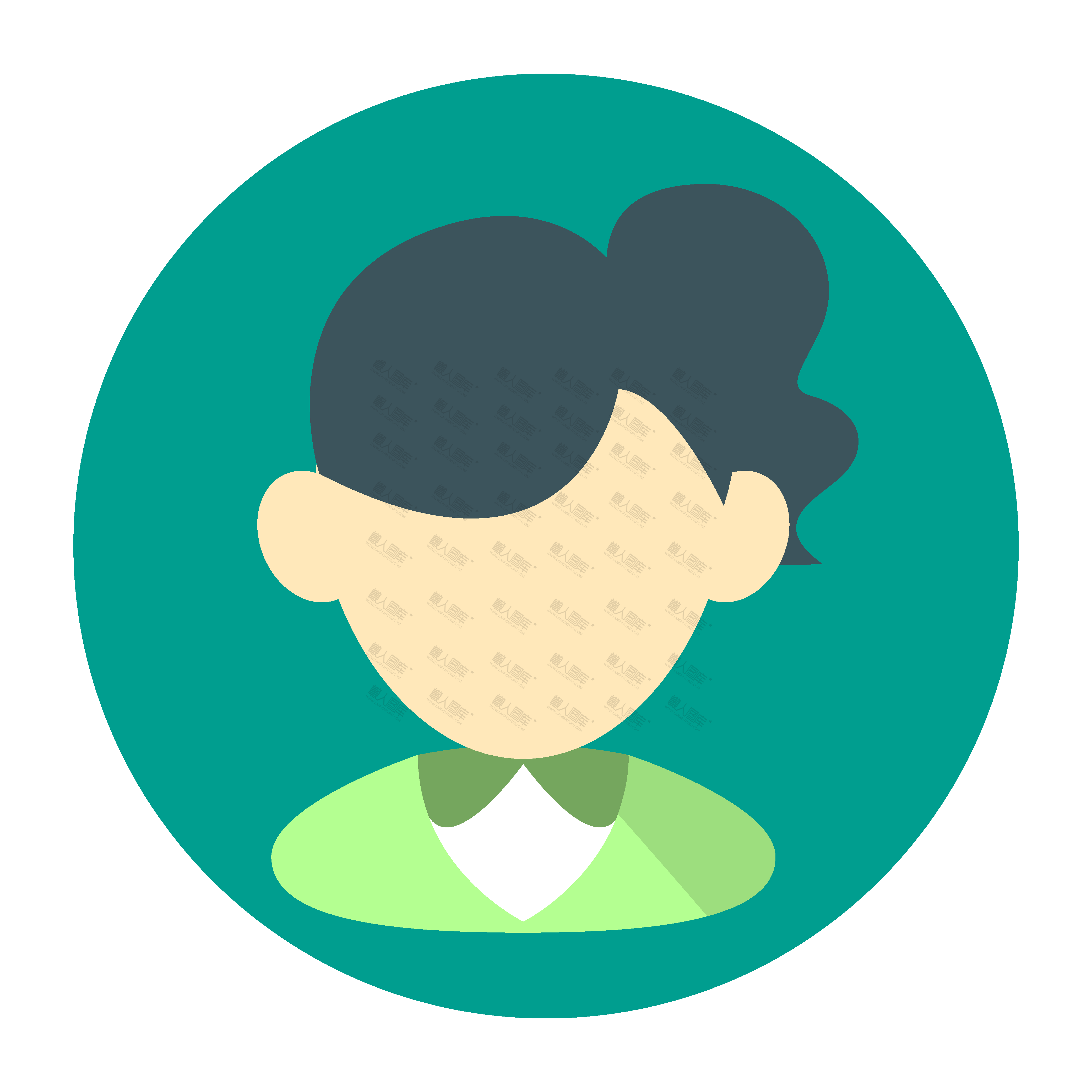 手机联系人头像图片-扁平简约手机联系人头像图片设计素材免费下载