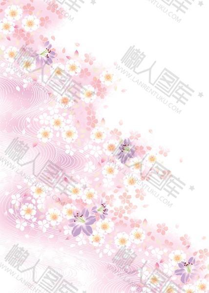 粉色花朵背景图