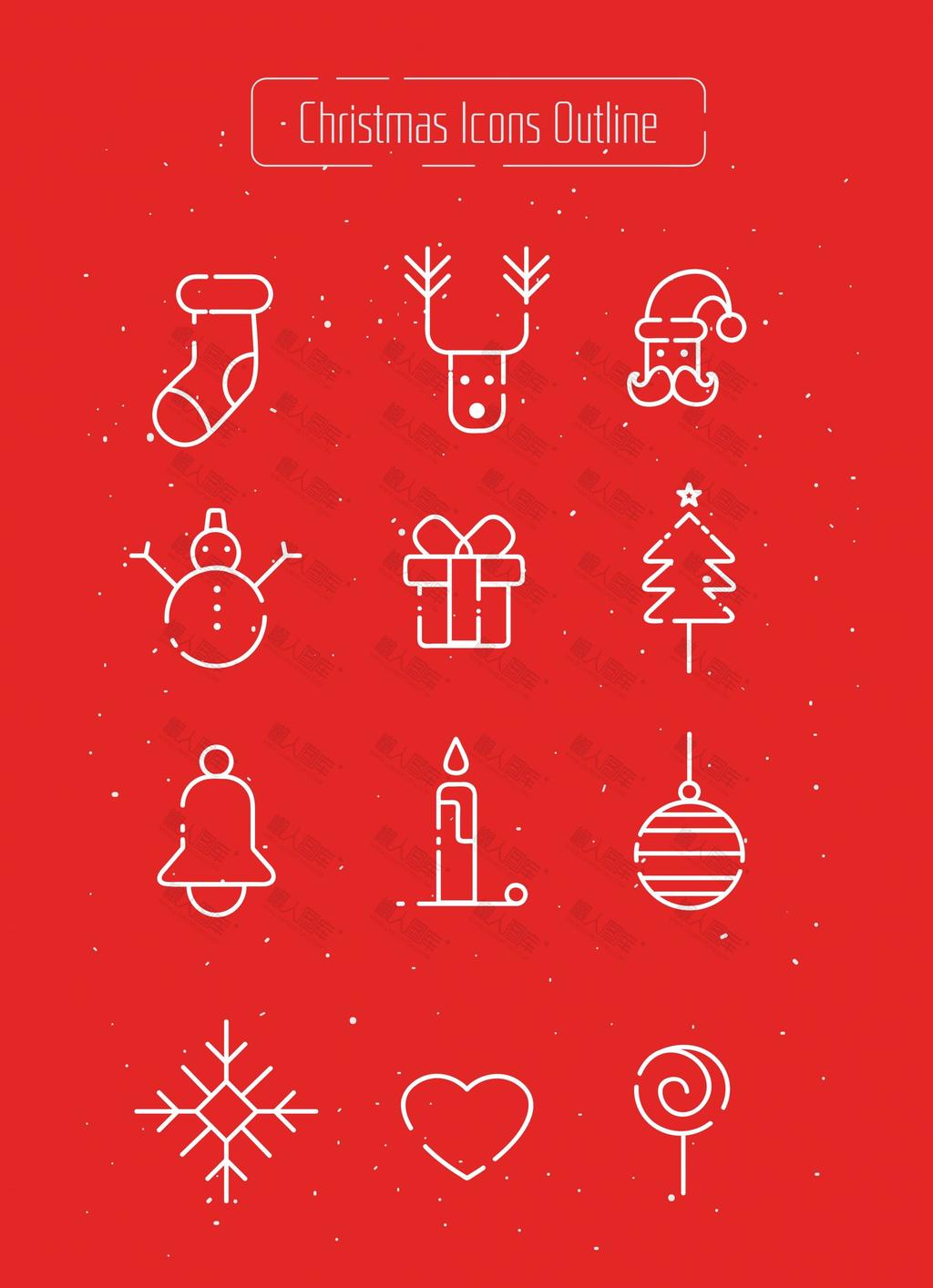 圣诞节符号图标
