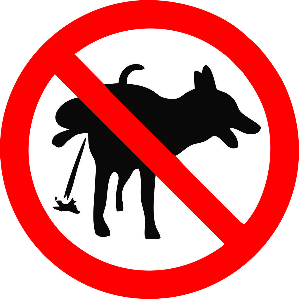 禁止宠物大小便标志