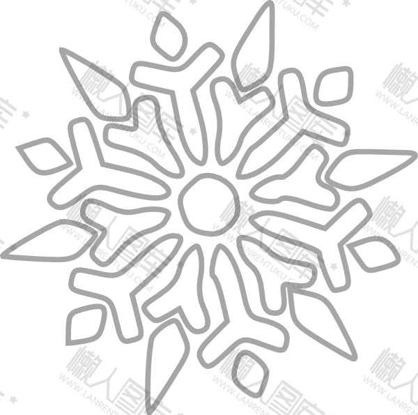 雪花轮廓图片图1