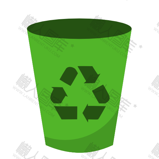回收垃圾桶矢量图标
