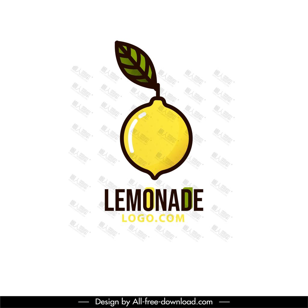 柠檬饮品店logo设计