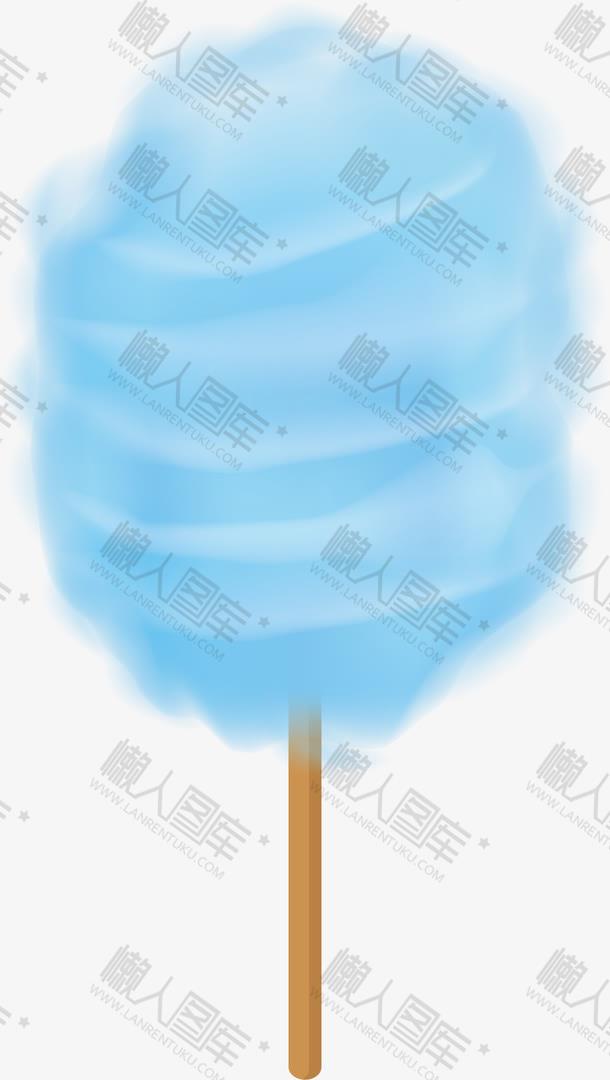 蓝色棉花糖图片图1
