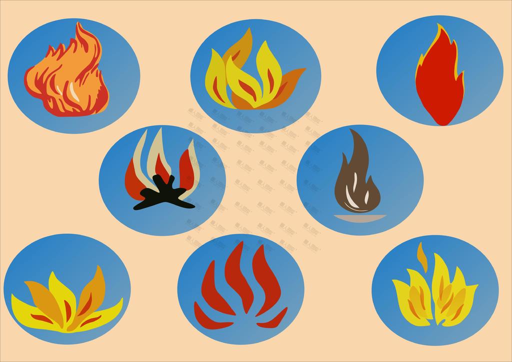 各种火焰logo