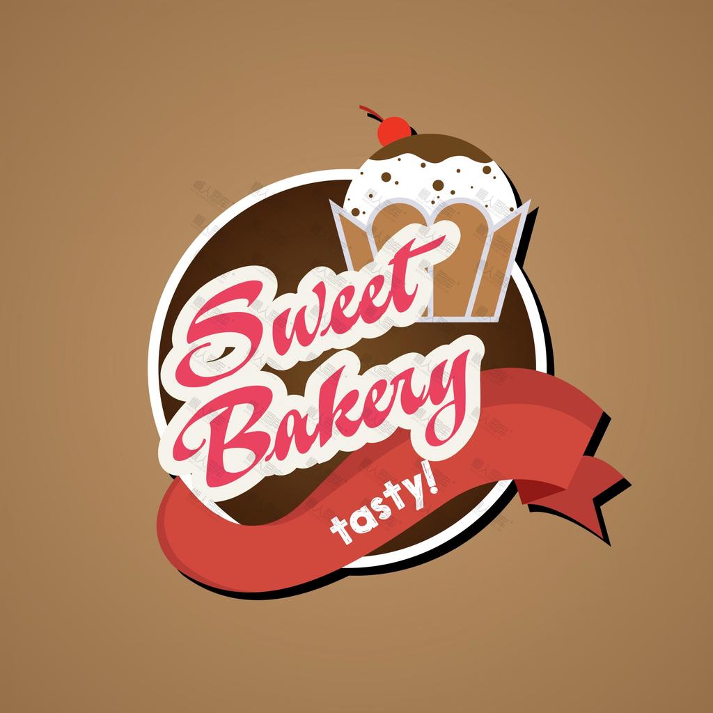 甜品店logo设计图片