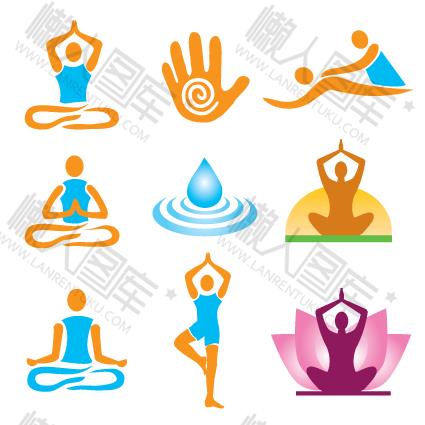 瑜伽图标logo