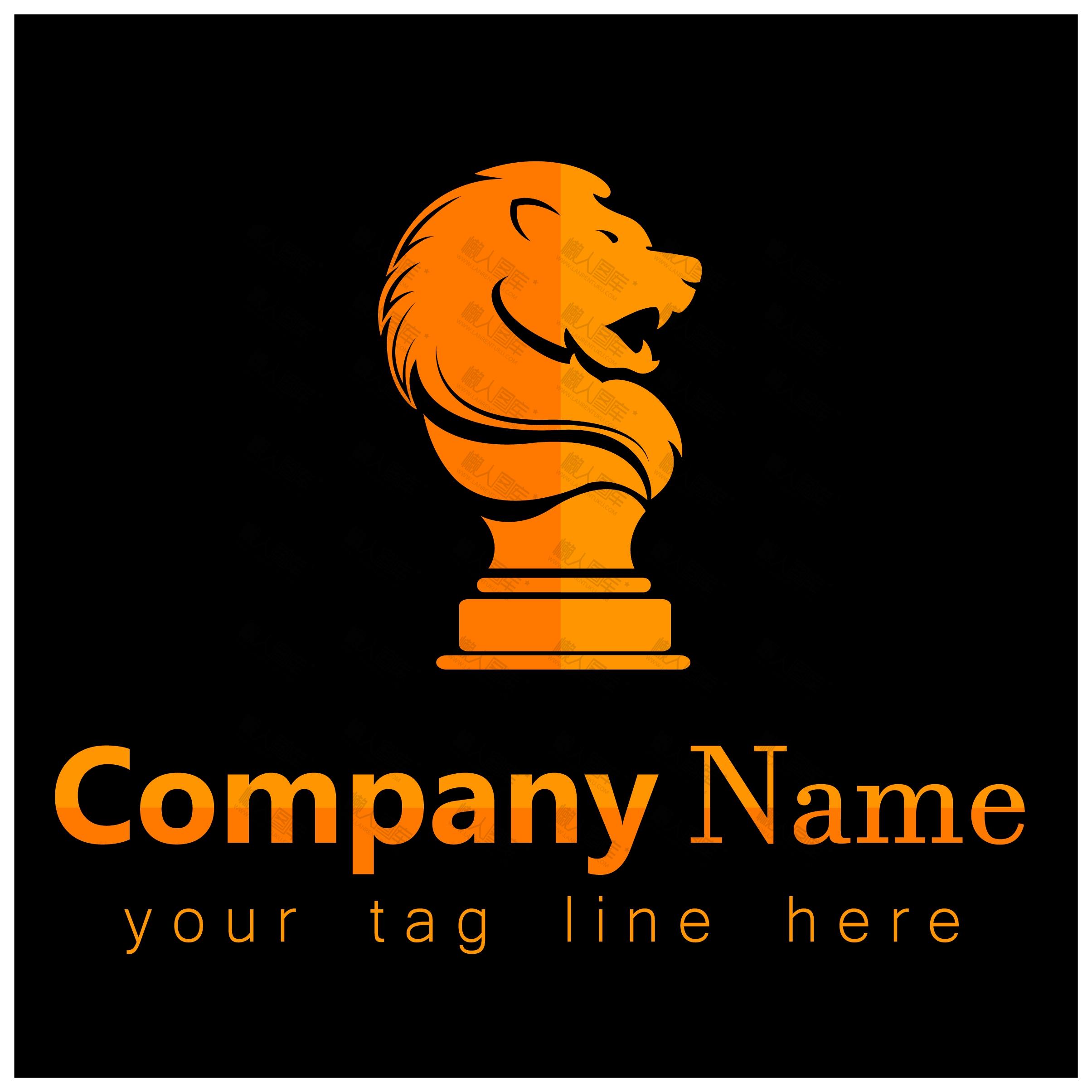 狮子logo设计图案