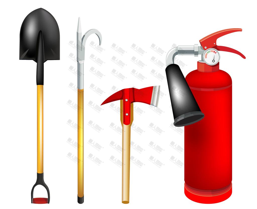 卡通消防工具图片