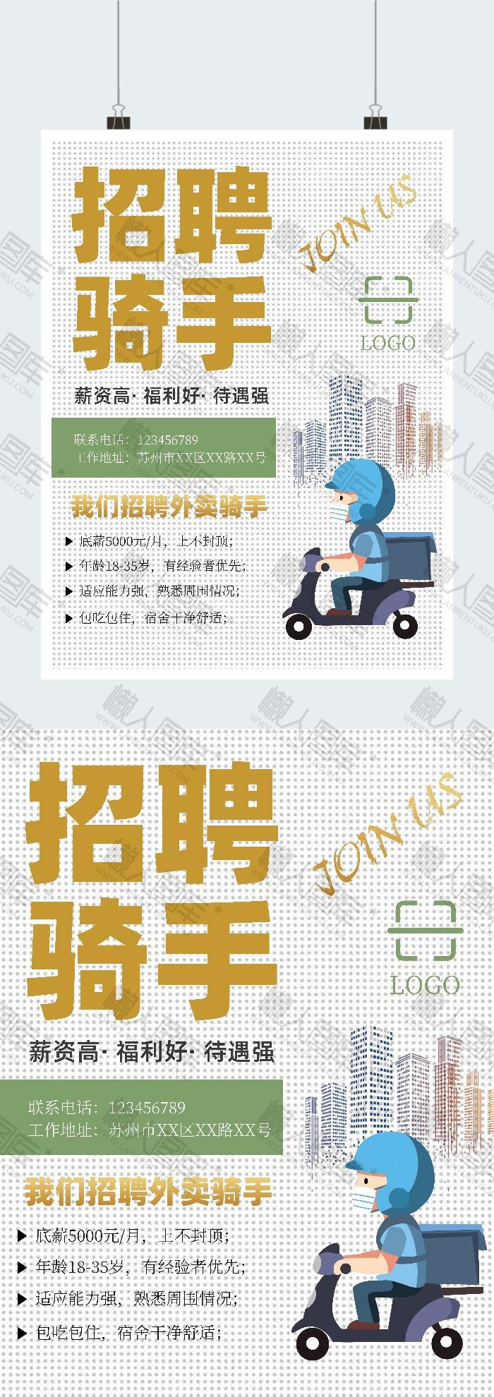 外卖骑手招聘图片图2