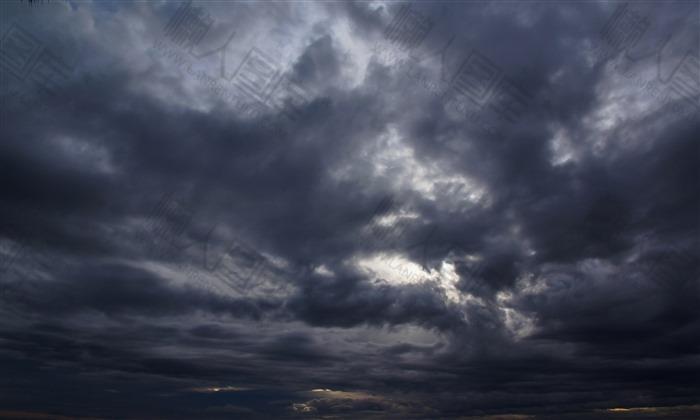 天空黑云图片素材