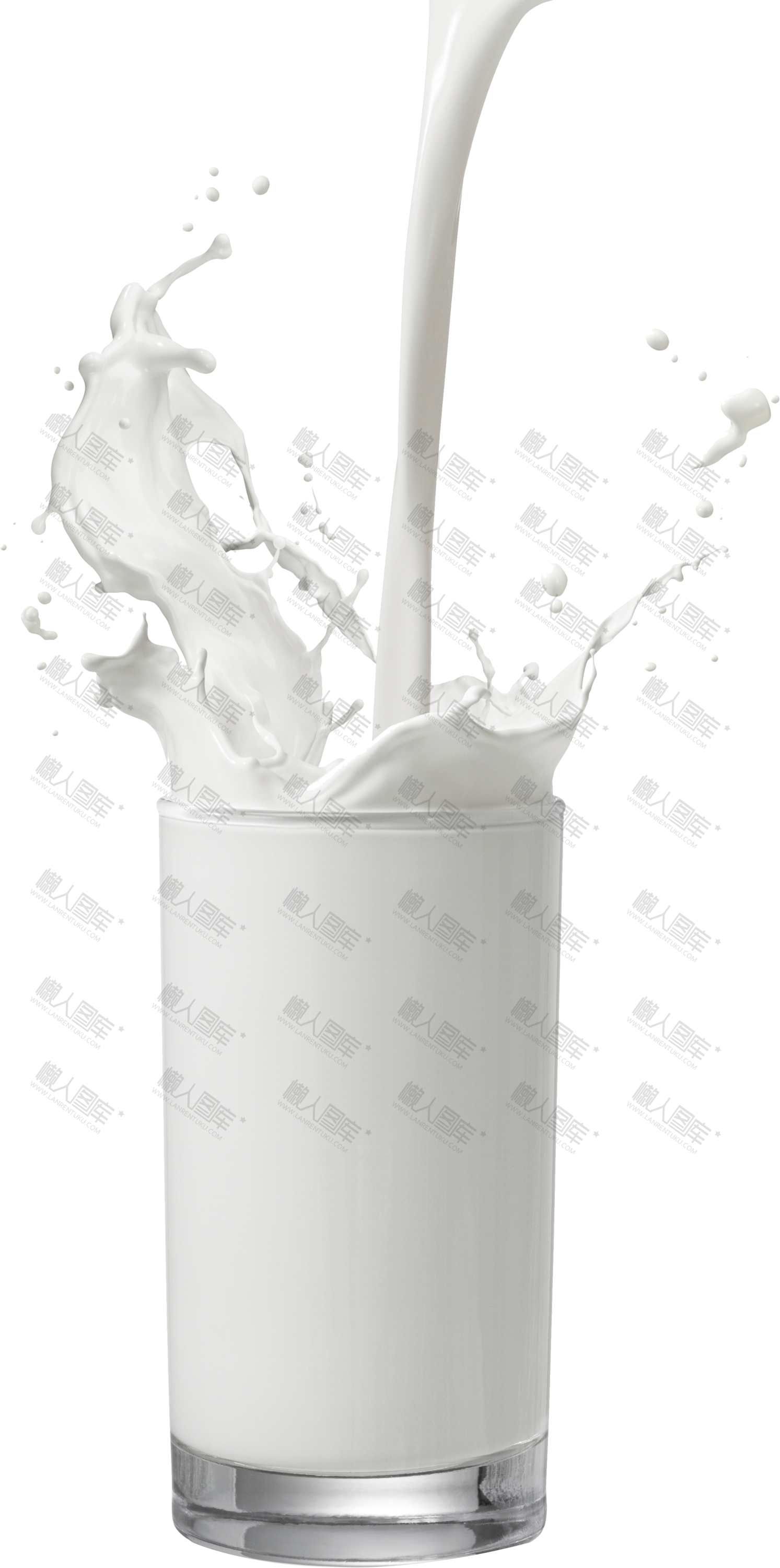 一杯纯牛奶免抠图
