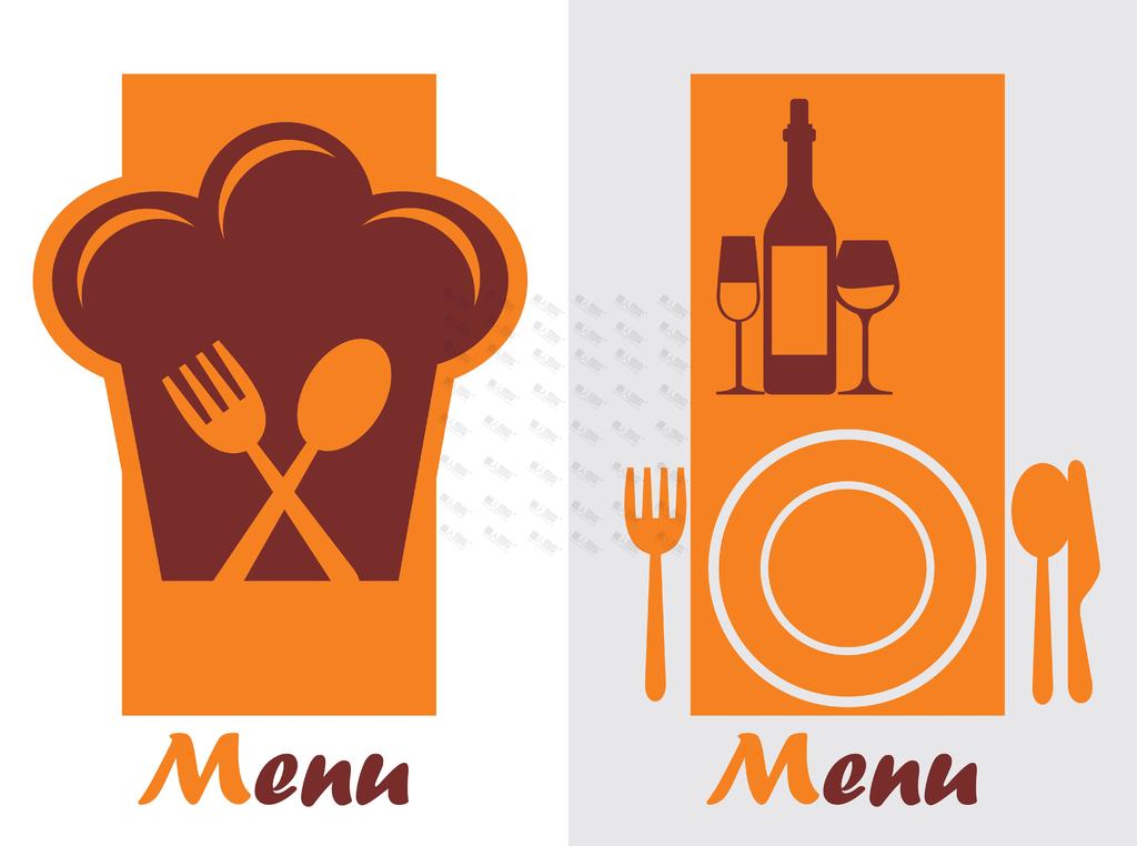 西餐厅菜单封面页设计