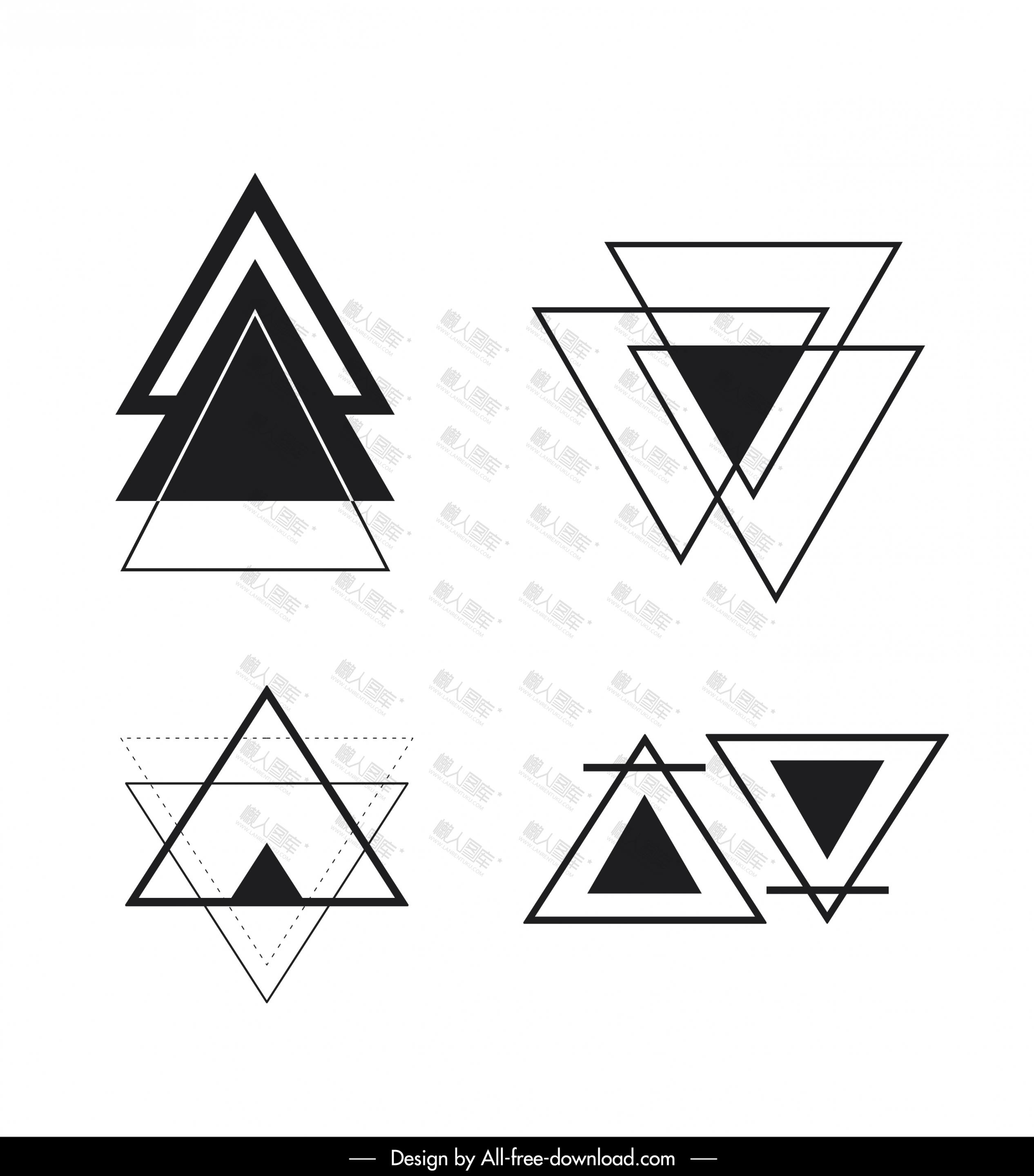 三角几何图案设计
