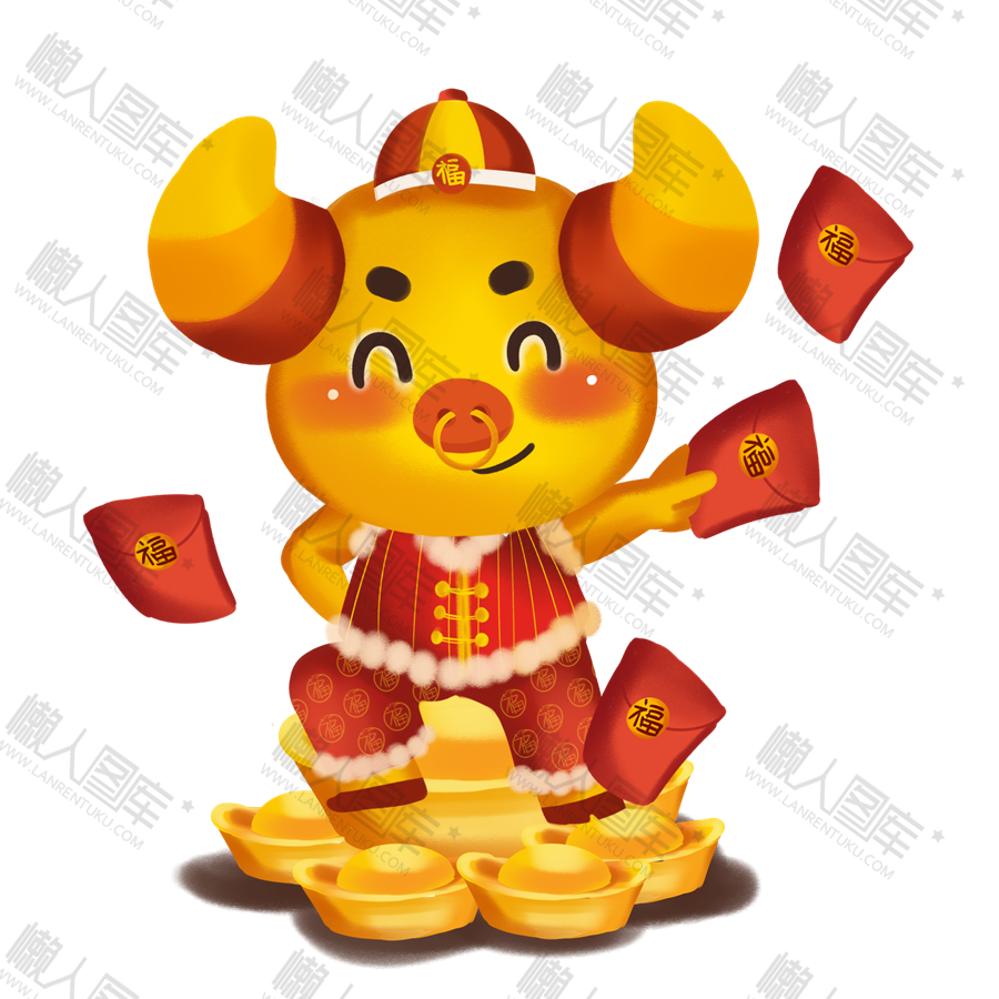 新年小牛图片图1