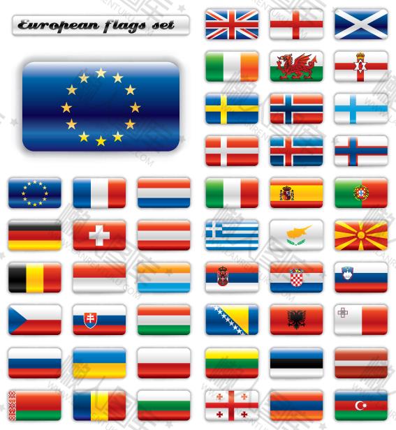 欧洲国家国旗图片大全 高清欧洲国家国旗图片素材下载 懒人图库